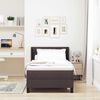 vidaXL Boxspringbett mit Matratze mit Matratze Dunkelbraun 90 x 200 cm