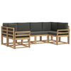 vidaXL Outdoor-Sofagarnitur 6 stk. Wei&szlig; und Anthrazit