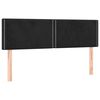 vidaXL Boxspringbett mit Matratze Schwarz 140x200 cm Samt