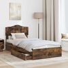 vidaXL Aufbewahrungsbett Ger&auml;ucherte Eiche 90 x 200 cm Holzwerkstoff