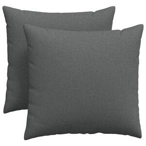vidaXL Sofakissen 2 pcs Dunkelgrau 45 x 45 cm Stoff