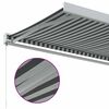 vidaXL Markise Einziehbar Anthrazit und Wei&szlig; 3x2,5 m Stoff & Aluminium