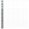 vidaXL Feldzaun Silber 25 x 1,6 m Verzinkter Stahl