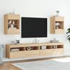 vidaXL TV-Wandschrank mit LED-Leuchten Sonoma-Eiche 40x30x60,5 cm