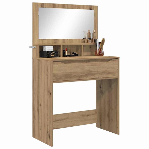 vidaXL Schlafzimmer-Frisiertische Artisan-Eiche 80 x 39,6 x 135 cm