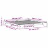vidaXL Bettrahmen Wachsbraun 200 x 200 cm Massives Kiefernholz