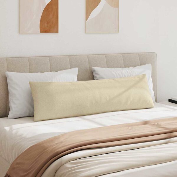 vidaXL Sofakissen 2 pcs Creme 145 x 40 cm Stoff
