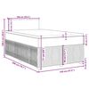 vidaXL Boxspringbett mit Matratze Schwarz 120x200 cm Samt