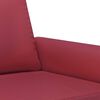 vidaXL 2-Sitzer-Sofa Weinrot 120 cm Kunstleder