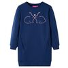 vidaXL Kinder-Pulloverkleid Marineblau 104