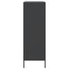 vidaXL Highboard Schwarz 68x39x113 cm Stahl