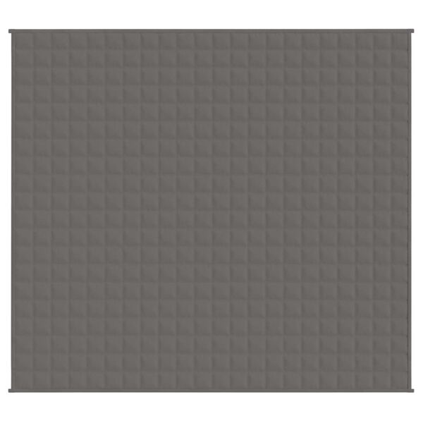 vidaXL Gewichtsdecke Grau 200x230 cm 9 kg Stoff