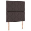 vidaXL Boxspringbett mit Matratze Braun 140 x 200 cm Stoff