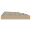 vidaXL Eck-Schweberegal Eichen-Optik 35x35x3,8 cm MDF