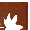 vidaXL Garten-Wanddeko 105x55 cm Cortenstahl Ahornblatt-Design