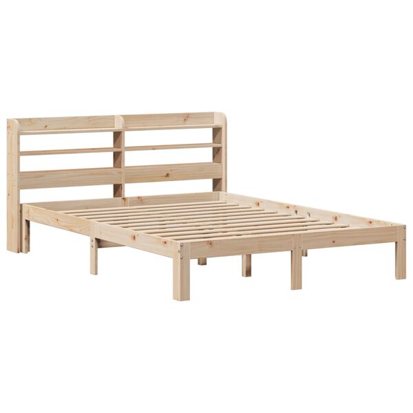 vidaXL Bettgestell mit Kopfteil ohne Matratze 140x190 cm