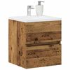 vidaXL Badezimmer-Waschbeckenschrank Altholz-Optik 41x38,5x45 cm Holzwerkstoff