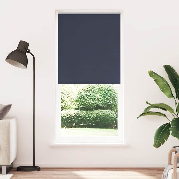 vidaXL Verdunkelungsrollo 104,4 x 230 cm, Stoffbreite 100 cm, Marineblau