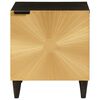 vidaXL Nachttisch Schwarz und Gold 40 x 33,5 x 46 cm Massivholz Akazie