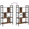 vidaXL B&uuml;cherregal Ger&auml;ucherte Eiche 75 x 30 x 123,5 cm Holzwerkstoff