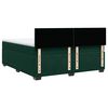 vidaXL Boxspringbett mit Matratze Dunkelgr&uuml;n 200x200 cm Samt