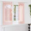 vidaXL Voile Vorh&auml;nge mit Schlaufen 2 Stk. Rosa 140x175 cm