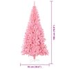 vidaXL Weihnachtsbaum mit 300 LEDs mit St&auml;nder Rosa 180 cm PVC