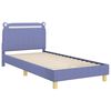 vidaXL Kinderbettgestell mit Kopfteil Jeans blau 90 x 190 cm Stoff