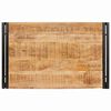 vidaXL Badregal Braun 80 x 50 x 23 cm Massives rohes Mangoholz
