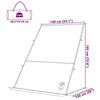 vidaXL Heckklappenzelt Grau und Orange 190 x 150 x 185 cm Taft