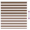 vidaXL Doppelrollo Braun 140x100 cm Stoffbreite 135,9 cm Polyester