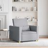 vidaXL Ausziehbare Schlafcouch Einzel Hellgrau 90 x 165 x 87 cm Stoff