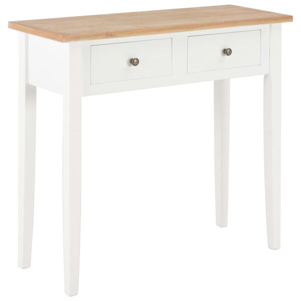 vidaXL Frisiertisch Konsolentisch Wei&szlig; 79 x 30 x 74 cm Holz