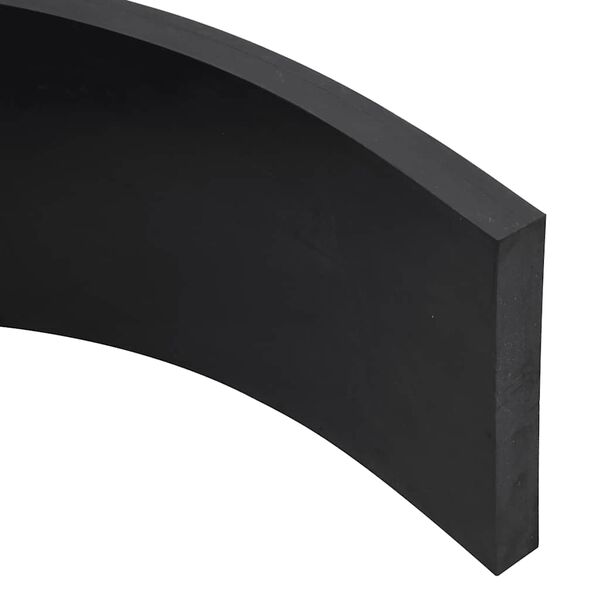 vidaXL Gummileiste f&uuml;r Schneepflug Schwarz 200x15x2 cm