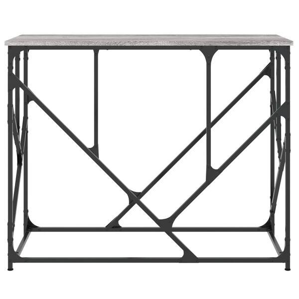 vidaXL Konsolentisch Grau Sonoma 100x40x80 cm Holzwerkstoff