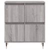 vidaXL Sideboards 2 Stk. Grau Sonoma Holzwerkstoff