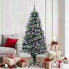 vidaXL K&uuml;nstlicher Weihnachtsbaum mit 300 LEDs mit St&auml;nder Gr&uuml;n 180 cm