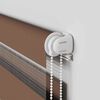vidaXL Doppelrollo Braun 115x200 cm Stoffbreite 110,9 cm Polyester