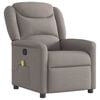 vidaXL Massagesessel Taupe Stoff