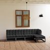 vidaXL 5-tlg. Garten-Lounge-Set mit Kissen Kiefer Massivholz