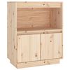 vidaXL Sideboard 60x34x75 cm Massivholz Kiefer