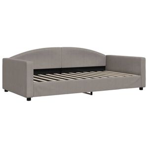 vidaXL Tagesbett Taupe 100x200 cm Stoff