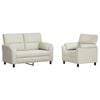 vidaXL Sofa-Set 2 pcs Creme Samt