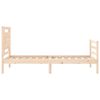 vidaXL Massivholzbett mit Kopfteil 100x200 cm