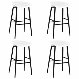 vidaXL Barhocker 4 Stk. Wei&szlig;
