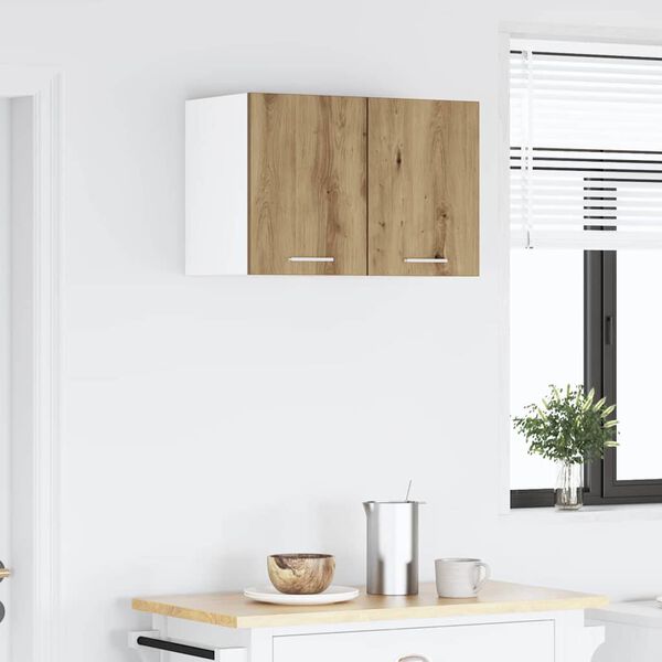 vidaXL H&auml;ngeschrank 2 pcs Artisan-Eiche und Wei&szlig; 30 x 31 x 40 cm