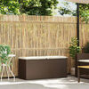 vidaXL Gartenbank mit Kissen Braun 110x40x44 cm Poly Rattan