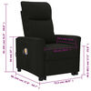 vidaXL Massagesessel mit Aufstehhilfe Schwarz Stoff