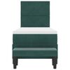 vidaXL Boxspringbett mit Matratze Dunkelgr&uuml;n 80 x 200 cm Samt