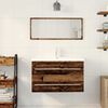 vidaXL Waschbeckenschrank mit Schubladen Altholz 80 x 38,5 x 48 cm